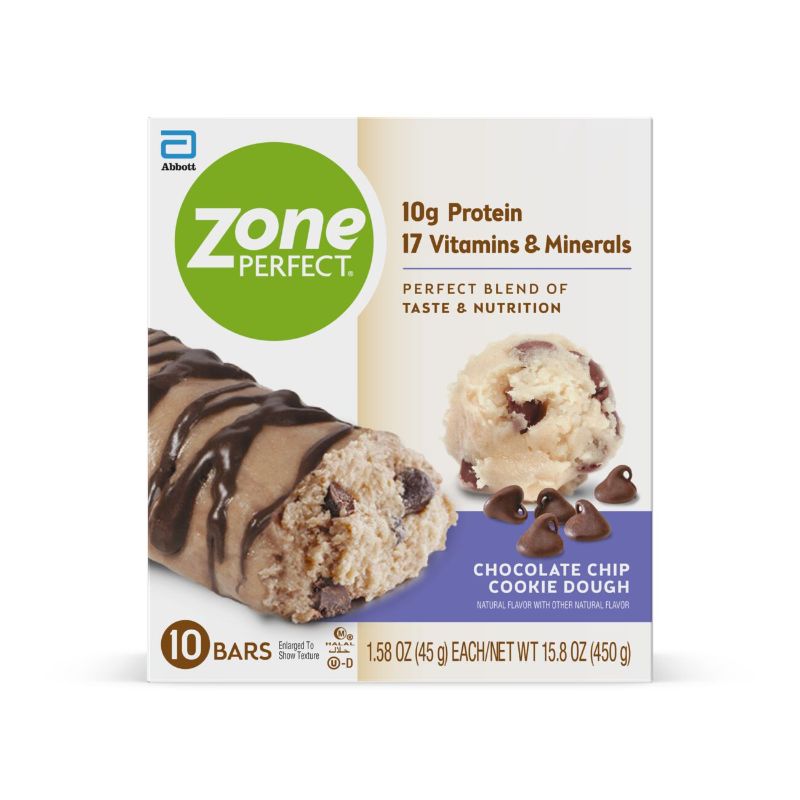 Photo 1 of 
ZonePerfect Protein Bar Chocolate Chip Cookie Dough - 10 ct/15.8oz EXP 10/2021
