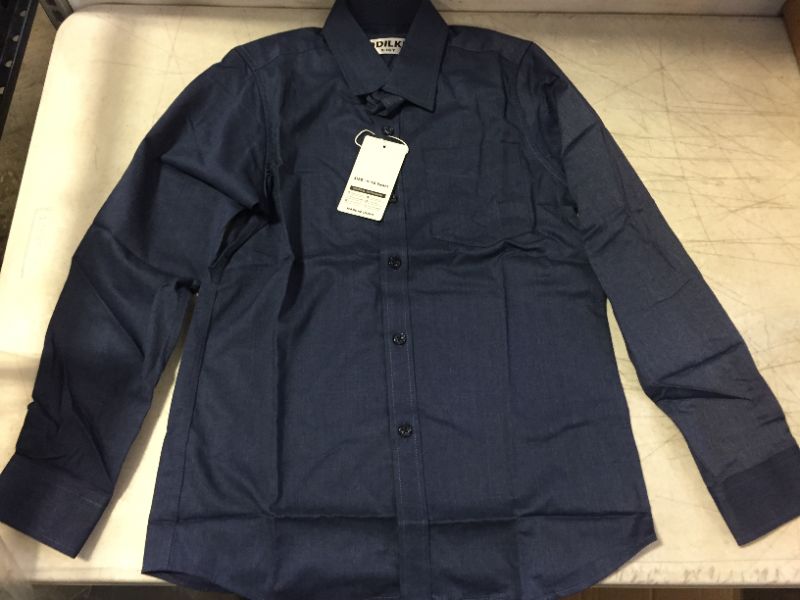 Photo 1 of BOYS SIZE 9-10 YEARS LONG SLEEVE BUTTON DOWN SHIRT NAVY