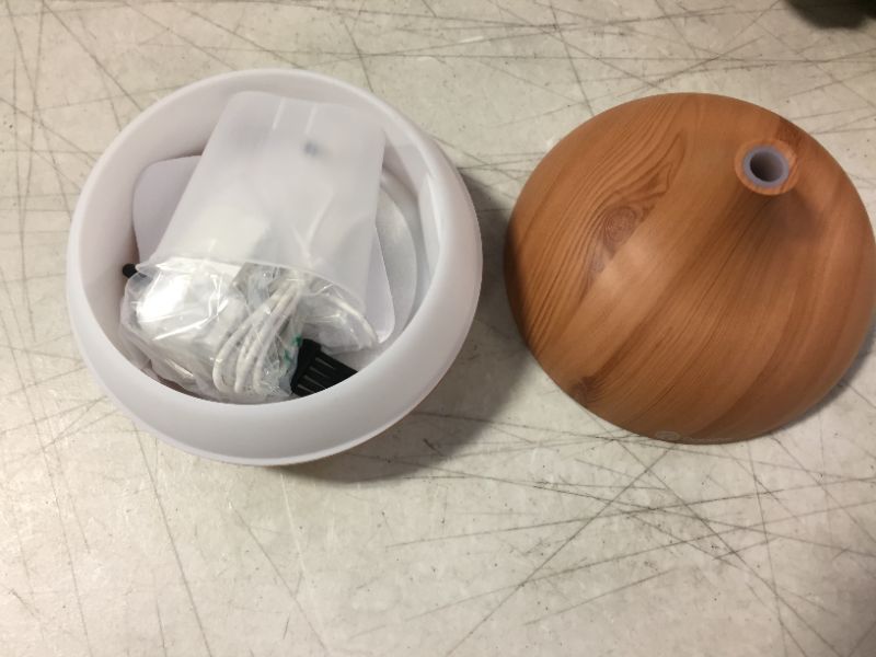 Photo 1 of Breathe Essential Oil Diffuser | 550ml Diffusers for Essential Oils with Cleaning Kit & Measuring Cup (Natural Oak)
