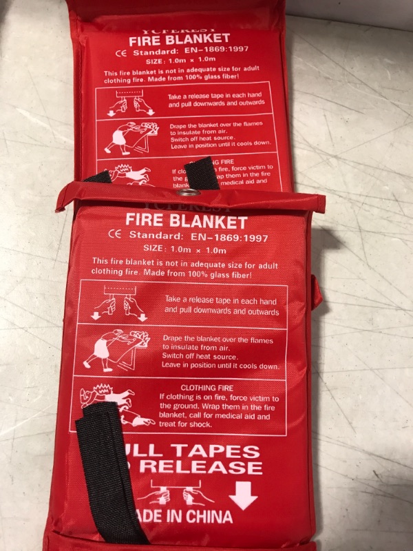 Photo 1 of 2 pack fire blanket 