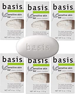 Photo 1 of Basis Sensitive Skin Bar Soap - Body Wash Bar Cleans and Soothes with Chamomile and Aloe Vera - 4 oz. Bar Soap (Pack of 6)
4 Ounce (Pack of 6)