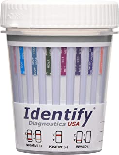 Photo 1 of 25 Pack Identify Diagnostics USA 14 Panel Drug Test Cup with 6 Adulterations - Made in USA - AMP, BAR, BZO, BUP, COC, MDMA, THC, MTD, EDDP, MET, OPI, OXY, PCP, TCA ID-US14-ADULT (25)
25 Count (Pack of 1) (BRAND NEW, UNOPENED BOX, MINOR SMASH ON CORNER OF 