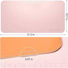 Photo 1 of SKREBBO DESK MAT 31.5" x 15.7" PINK/ORANGE