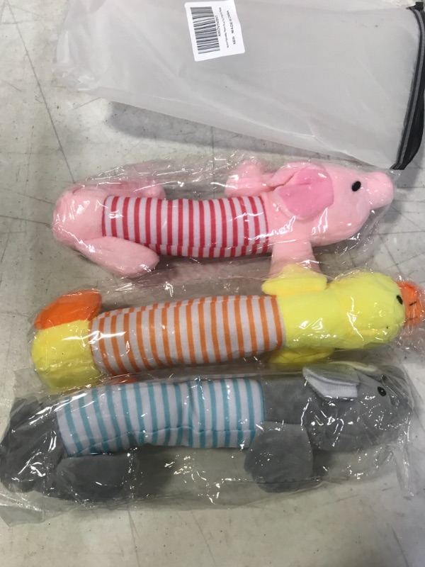 Photo 1 of 3 PCS PLUSH DOG SQUEAKY TOYS