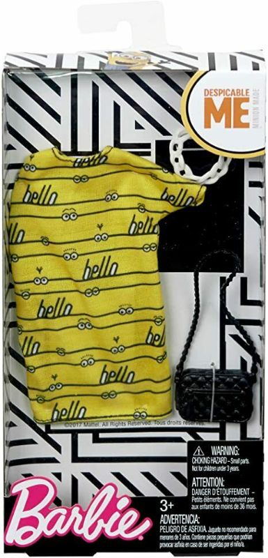 Photo 1 of Barbie Fashion Pack, Despicable Me Yellow Bello Dress Necklace & Purse Clothing
