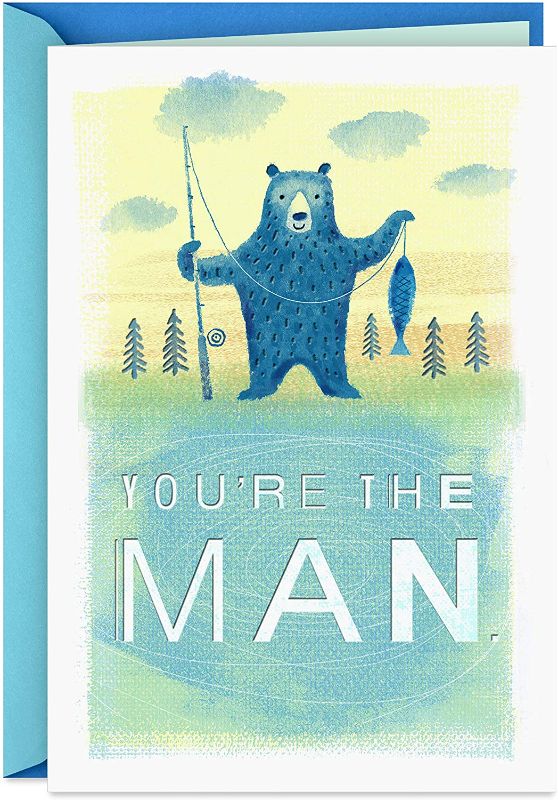 Photo 1 of 4 PACK - Hallmark Father's Day Card (You're the Man, Fishing Bear)