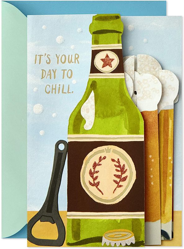 Photo 1 of 5 pack - Hallmark Paper Wonder Pop Up Fathers Day Card (Beer)
