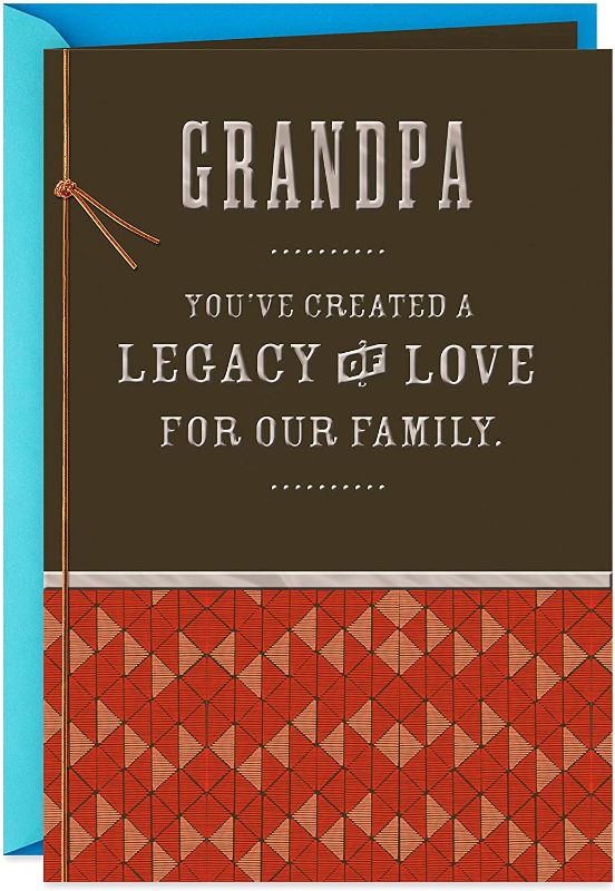 Photo 1 of 4 pack - Hallmark Mahogany Father's Day Card for Grandfather (Legacy of Love) with tan envelope not blue