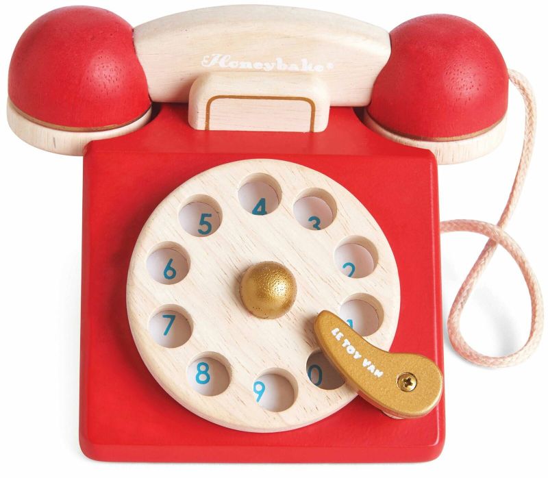 Photo 1 of Le Toy Van HONEYBAKE PLAY VINTAGE PHONE Kids Toddlers Wooden Pretend toy 2 yrs+