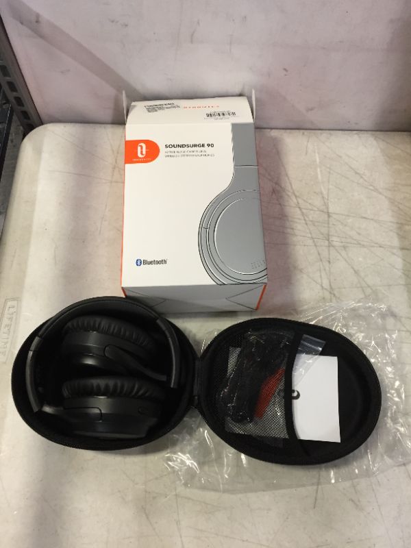 Photo 1 of TaoTronics Hybrid Active Noise Cancelling Headphones Bluetooth Headphones Over Ear with 35H Playtime, Wireless Headphones Soft Protein Earpads Built-in Mic for Travel, Home Office Black