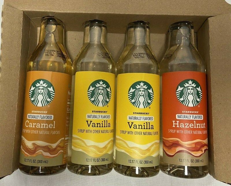 Photo 1 of 4 Starbucks Variety Pack Coffee Syrup 12.17 Oz. Each best by 11.19.2021