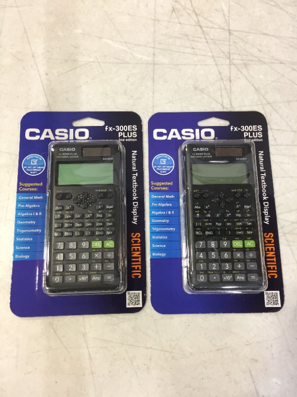 Photo 2 of 2 pack - Casio FX-300 Scientific Calculator - Black