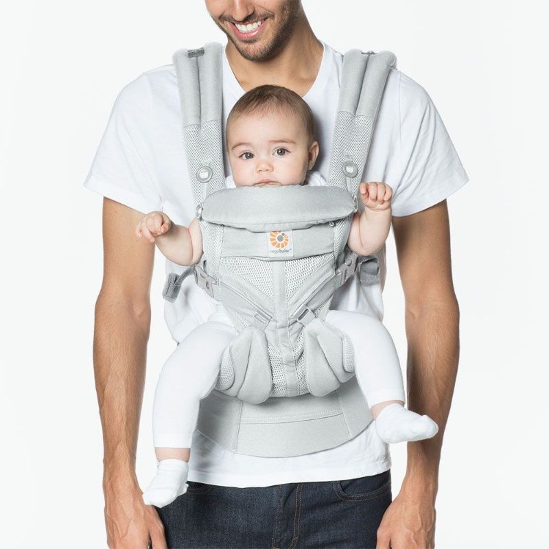 Photo 1 of Ergobaby Omni 360 All-Position Baby Carrier for Newborn to Toddler with Lumbar Support & Cool Air Mesh (7-45 Lb), Pearl Grey

