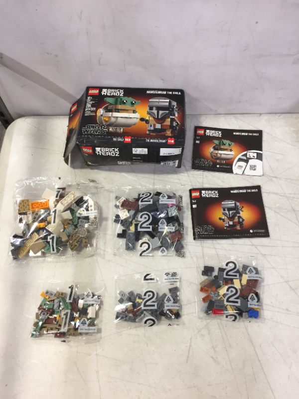 Photo 3 of LEGO BrickHeadz Star Wars The Mandalorian & The Child 75317 Building Kit, Toy for Kids and Any Star Wars Fan Featuring Buildable The Mandalorian and The Child Figures (295 Pieces)
