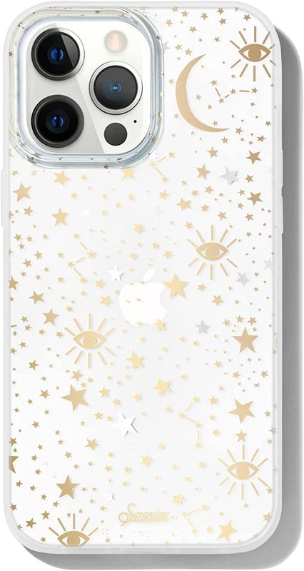 Photo 1 of Sonix Cosmic Stars Case for iPhone 12 Pro Max [10ft Drop Tested] Protective Gold Silver Star Clear Cover for Apple iPhone 12 Pro Max
