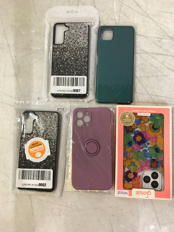 Photo 1 of 5PK MISC MIXED ASSORTED CELL PHONE CASES SOLD AS IS
