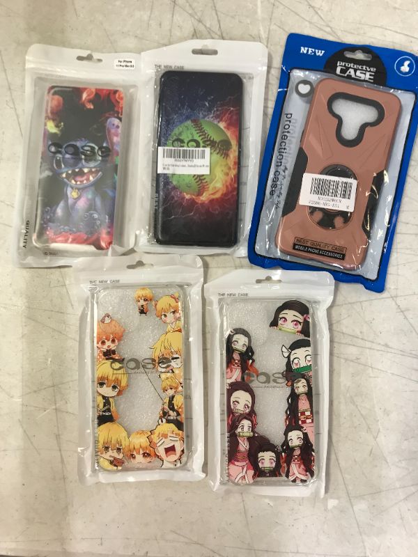 Photo 1 of 5PK MISC MIXED ASSORTED CELL PHONE CASES SOLD AS IS
