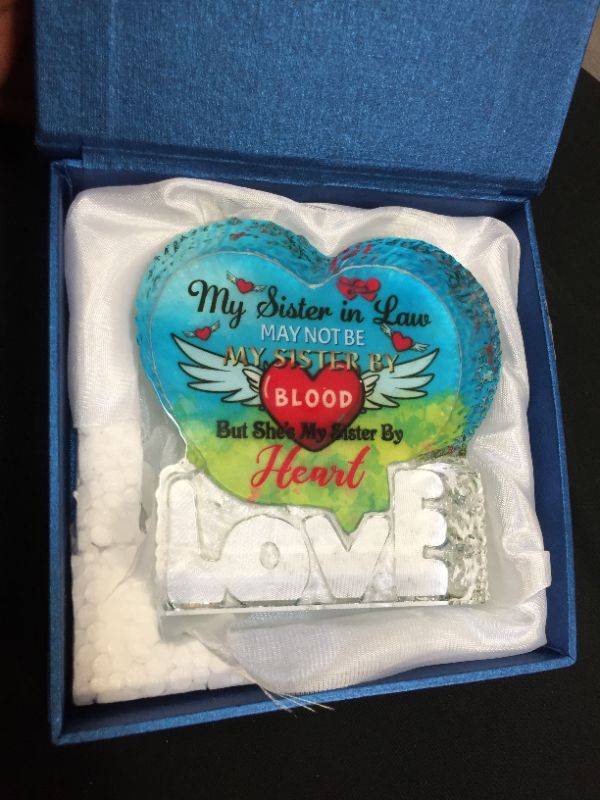 Photo 1 of Sister In Law Gift Bonus From Sister For Women Brother Crystal Her Funny Keepsake | Paperweight
