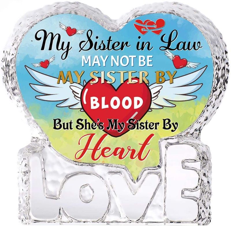 Photo 1 of Sister In Law Gift Bonus From Sister For Women Brother Crystal Her Funny Keepsake | Paperweight
