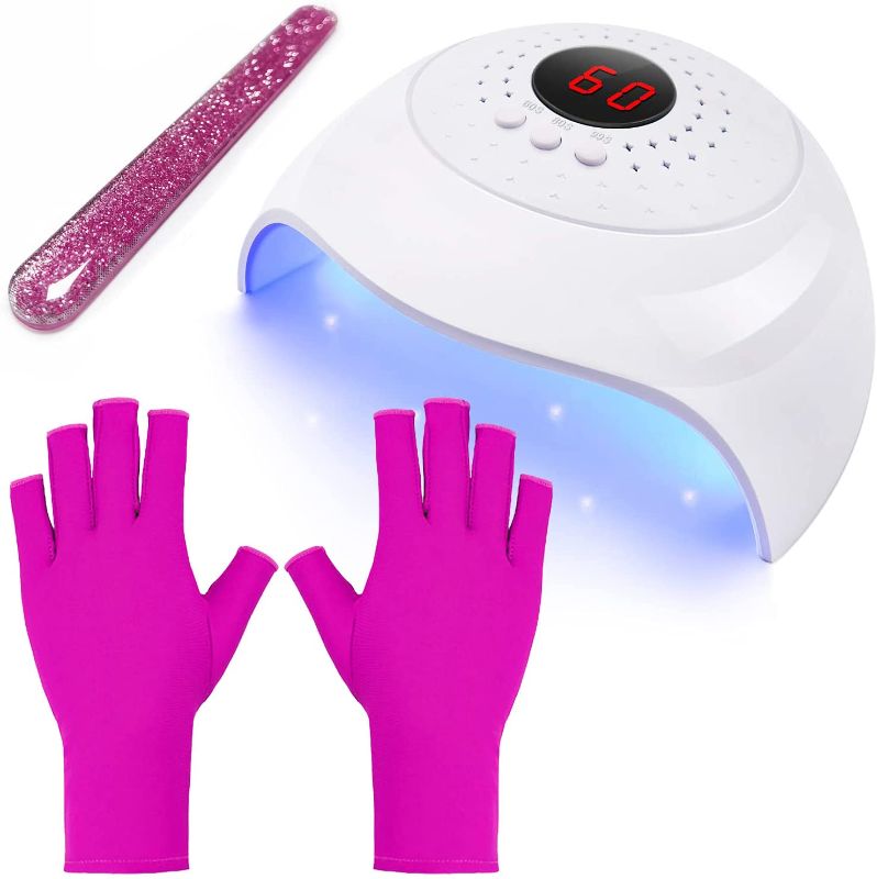 Photo 1 of ThougrLyh UV LED Nail Lamp, Nail Dryer LED Lamp with 3 Timers, UV Nail Light, White Gel UV LED Nail Lamp, Auto Sensor, Large LCD Display Lamp, Nail Dehydrator
