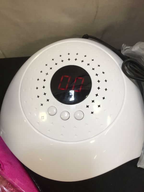 Photo 1 of ThougrLyh UV LED Nail Lamp, Nail Dryer LED Lamp with 3 Timers, UV Nail Light, White Gel UV LED Nail Lamp, Auto Sensor, Large LCD Display Lamp, Nail Dehydrator
