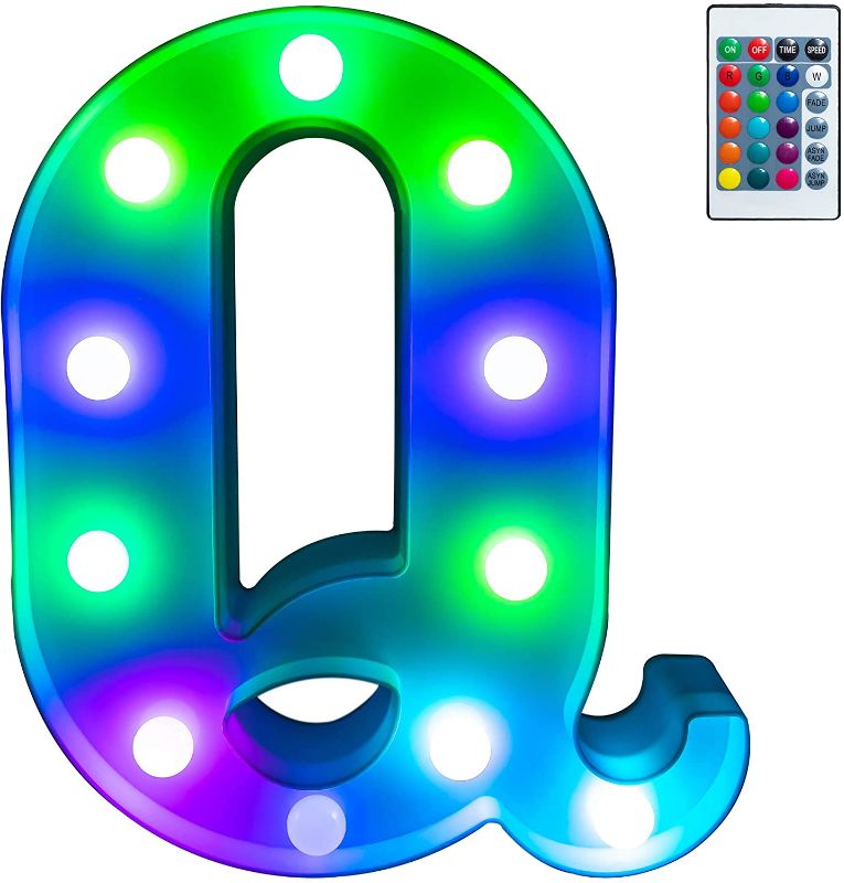 Photo 1 of SINGLE LED LIGHT LETTER Q