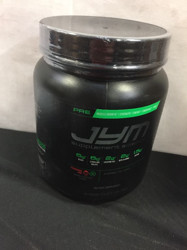 Photo 1 of Pre JYM Pre Workout Powder - BCAAs Exp- 12-30-2021