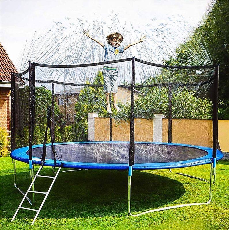 Neoformers Trampoline Sprinkler Water Park, Outdoor Water Game 