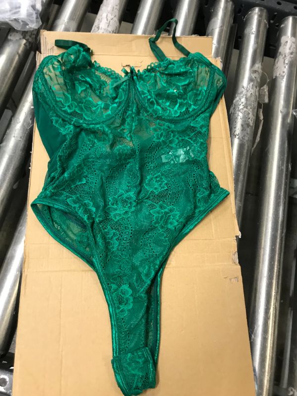 Photo 1 of green lingerie bikini -- size medium 