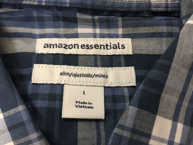 Photo 2 of amazon essential flannel collar shirts -- size large 