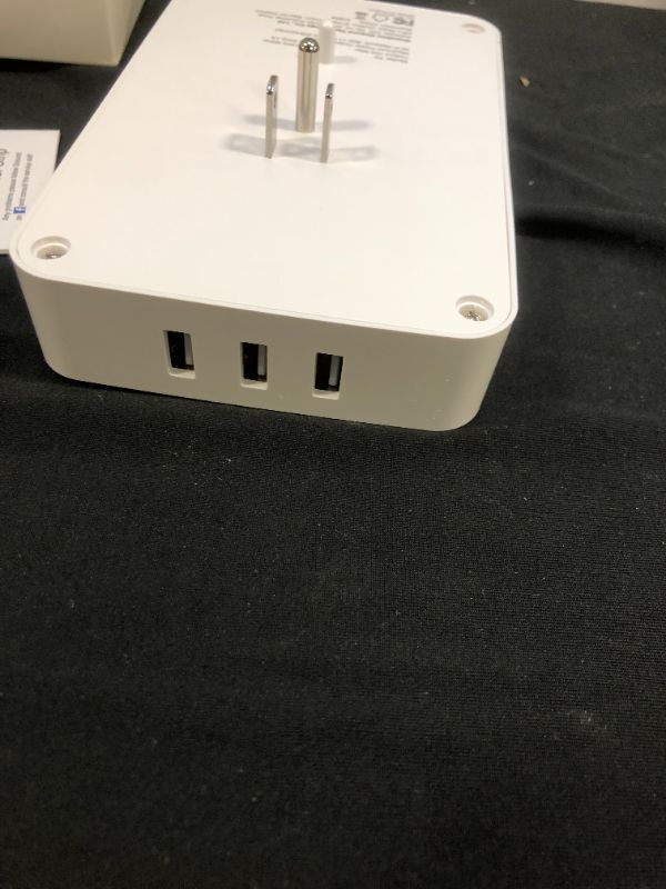 Photo 1 of ***new open for photo *** Gosund Smart Wall Outlet Extender (15A/1800W), Multi WiFi Plug with 3 USB Ports (5V/3A 24W) and 6 Outlet Wall Adapter Plug Expanders Surge Protector Works with Alexa and Google Home
