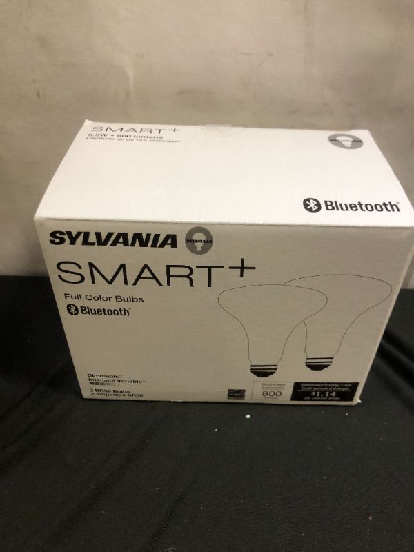 Photo 2 of Sylvania Bluetooth Smart + Light Bulb 2 BR30 9.5W.800 Lumens.
