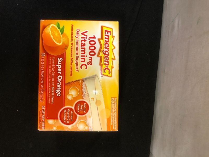 Photo 1 of Emergen-C Vitamin C Drink Mix - Super Orange - 30ct    EXP--NOV-2021