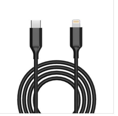 Photo 1 of Mangotek - USB-C to Lightning fast charge Sync cable 2M - MFi certified - Black
