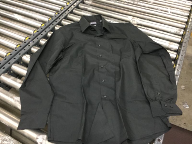 Photo 1 of black dress shirt --long sleeve-- size large 34-35