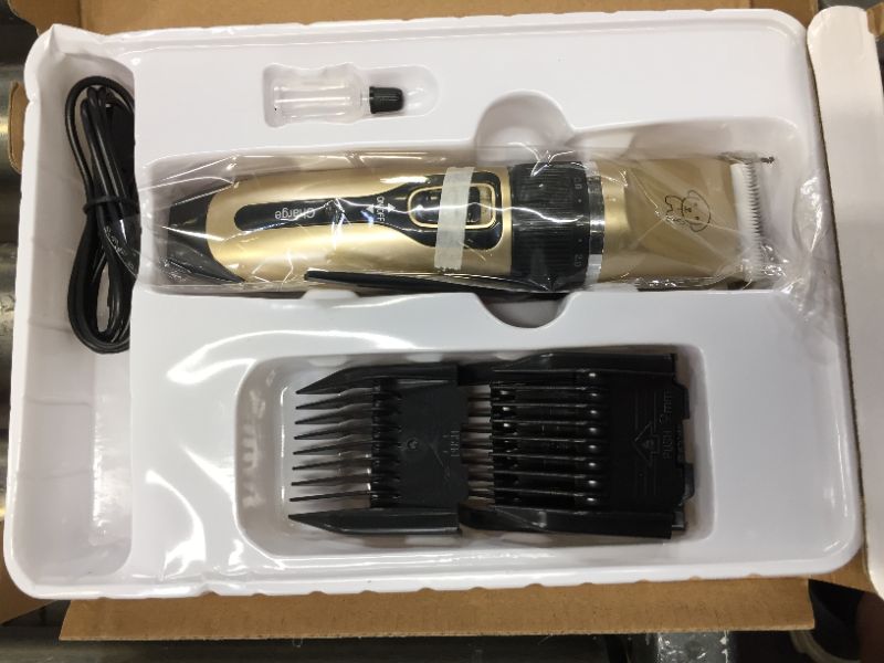 Photo 2 of Dog Grooming Kit Clippers, Low Noise, Electric Quiet, Rechargeable, Cordless, Pet Hair Thick Coats Clippers Trimmers Set, Suitable for Dogs, Cats, and Other Pets
