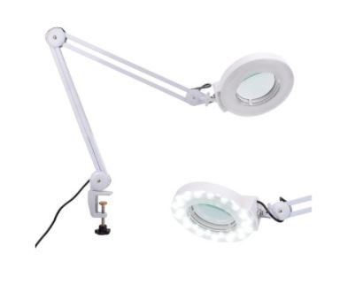 Photo 1 of Ktaxon 15W 30LED 1500LM Swivel Adjustable Clamp Desk Laboratory Beauty Magnifying Lamp White
