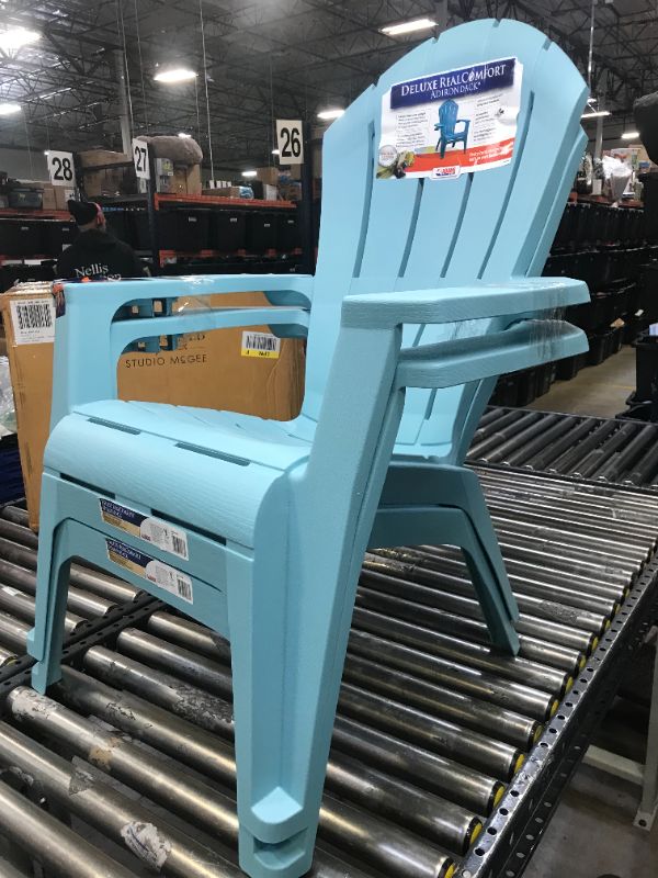 Photo 1 of 2PACK Deluxe RealComfort Adirondack Chair - Turquoise - Adams Manufacturing