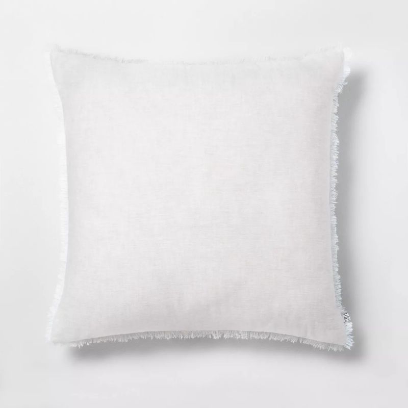 Photo 1 of 3PACK Raw Edge Cross Dyed Throw Pillow - Hearth & Hand™ with Magnolia
