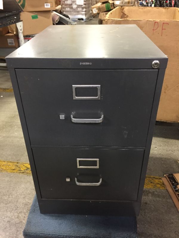Photo 1 of 2FT 5 IN.  X   1FT 6 IN. TWO DRAWER FILER
**COUPLE DINGS & MISSING KEYS**