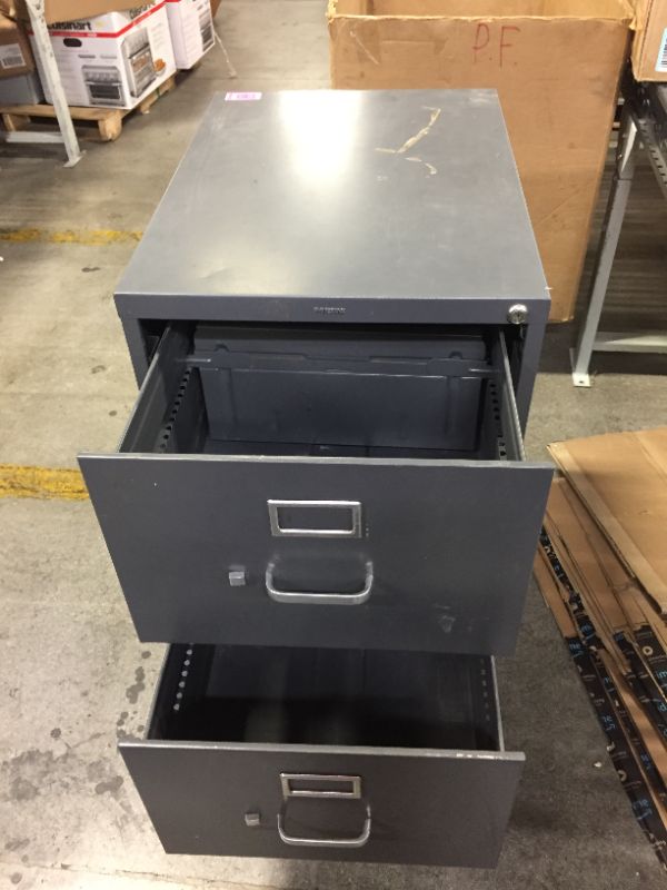 Photo 1 of 2FT 5 IN.  X   1FT 6 IN. TWO DRAWER FILER
**COUPLE DINGS & MISSING KEYS**