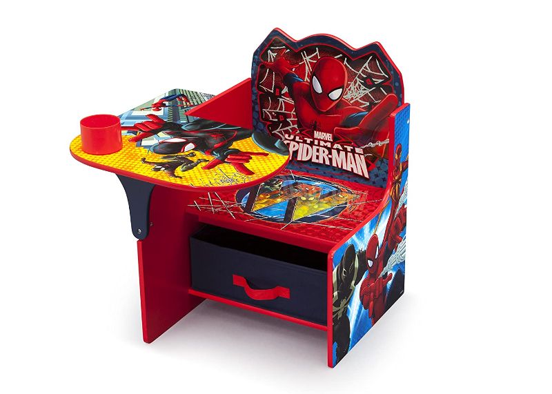 Photo 1 of Delta Children Chair Desk With Storage Bin, Spider-Man
