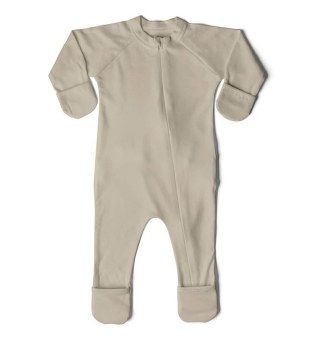 Photo 1 of Organic Cotton & Bamboo Footie Soybean 0-3MONTHS
