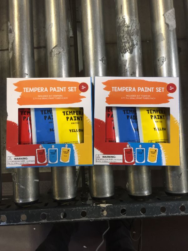 Photo 1 of 2PACK Tempera Paint Set: Includes2.71 fl.oz. Paint Tubes - Red, Blue, Yellow - Ages 3+
