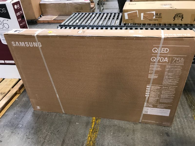 Photo 4 of SAMSUNG 75-Inch Class QLED Q70A Series - 4K UHD Quantum HDR Smart TV with Alexa Built-in (QN75Q70AAFXZA, 2021 Model)
