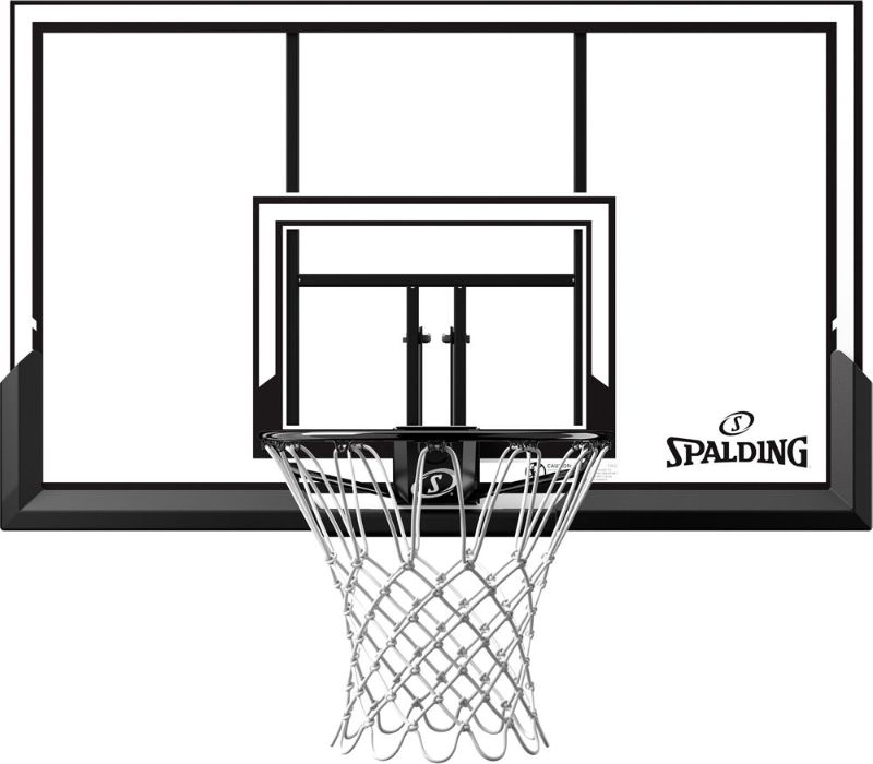 Photo 1 of Spalding 52" Performance Acrylic Backboard & Rim Combo
 - minor scuffs 

