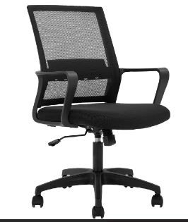 Photo 1 of Best Office Ergonomic Lumbar Support Mesh Swivel Office Chair -Black