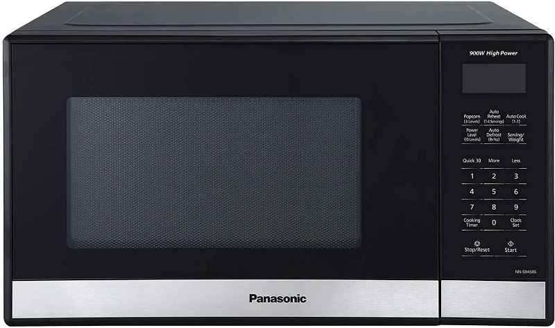 Photo 1 of Panasonic NN-SB458S Compact Microwave, 0.9 cft, Stainless Steel