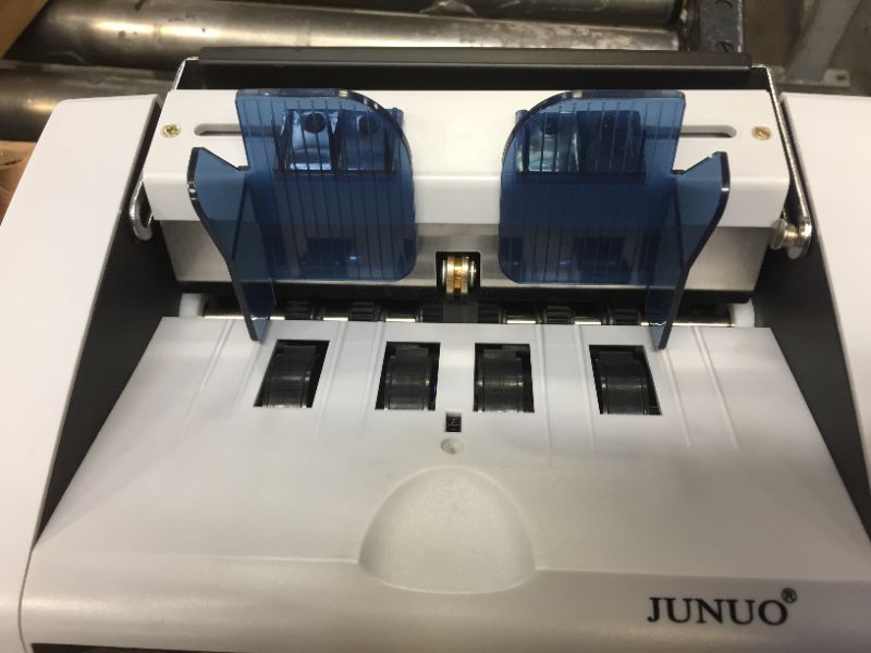 Photo 3 of Money Counter with UV, Magnetic and Infrared Counterfeit Detection, Bill Counting Machine with 3 Different speeds, 1200 Bills Per Minute, Professional Cash Counting Machine and 1 Year Warranty
