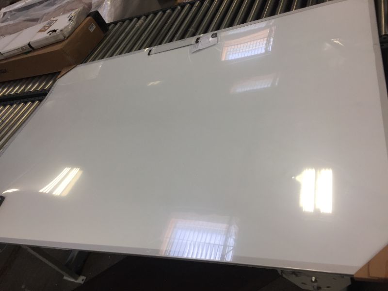 Photo 3 of  Amazon Basics Magnetic Dry Erase White Board, 35 x 47-Inch Whiteboard - Silver Aluminum Frame
